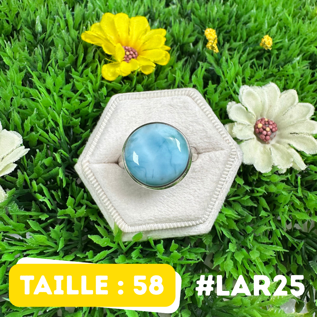 Bague Argent 925 Larimar #LAR25