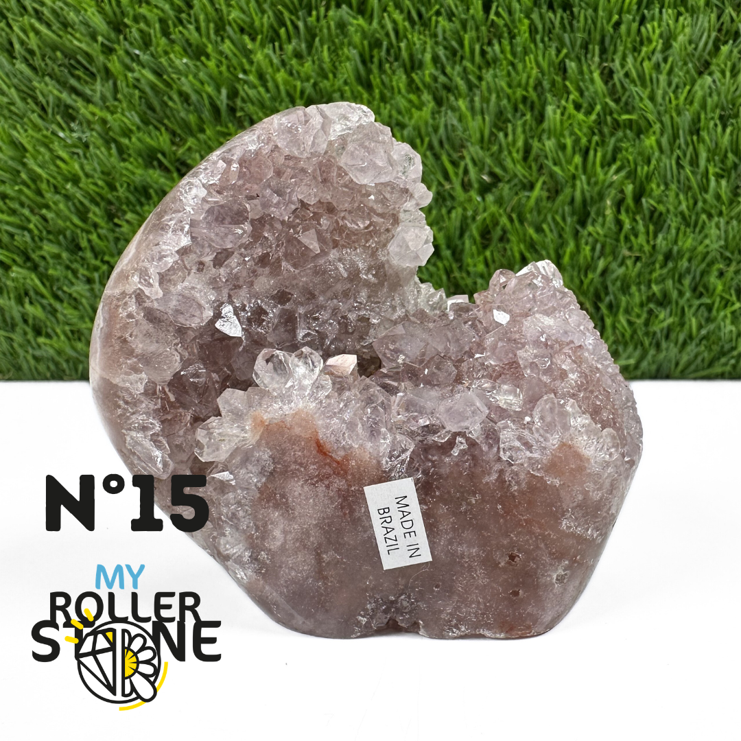 Géode Améthyste Rose du Brésil #15