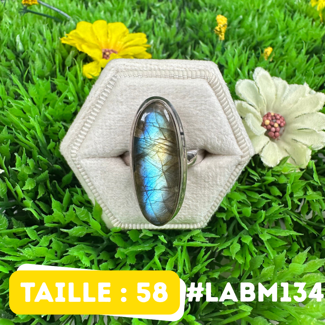 Bague Argent Labradorite Multifire #LABM134