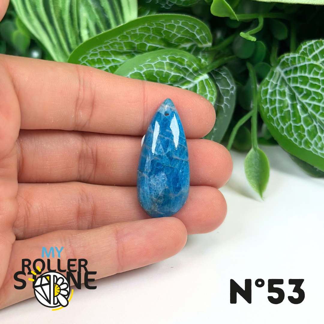 Pendentif Apatite bleue 5A