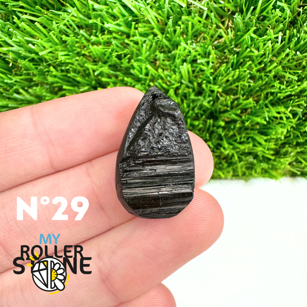 Pendentif Perce Tourmaline Noire 5A