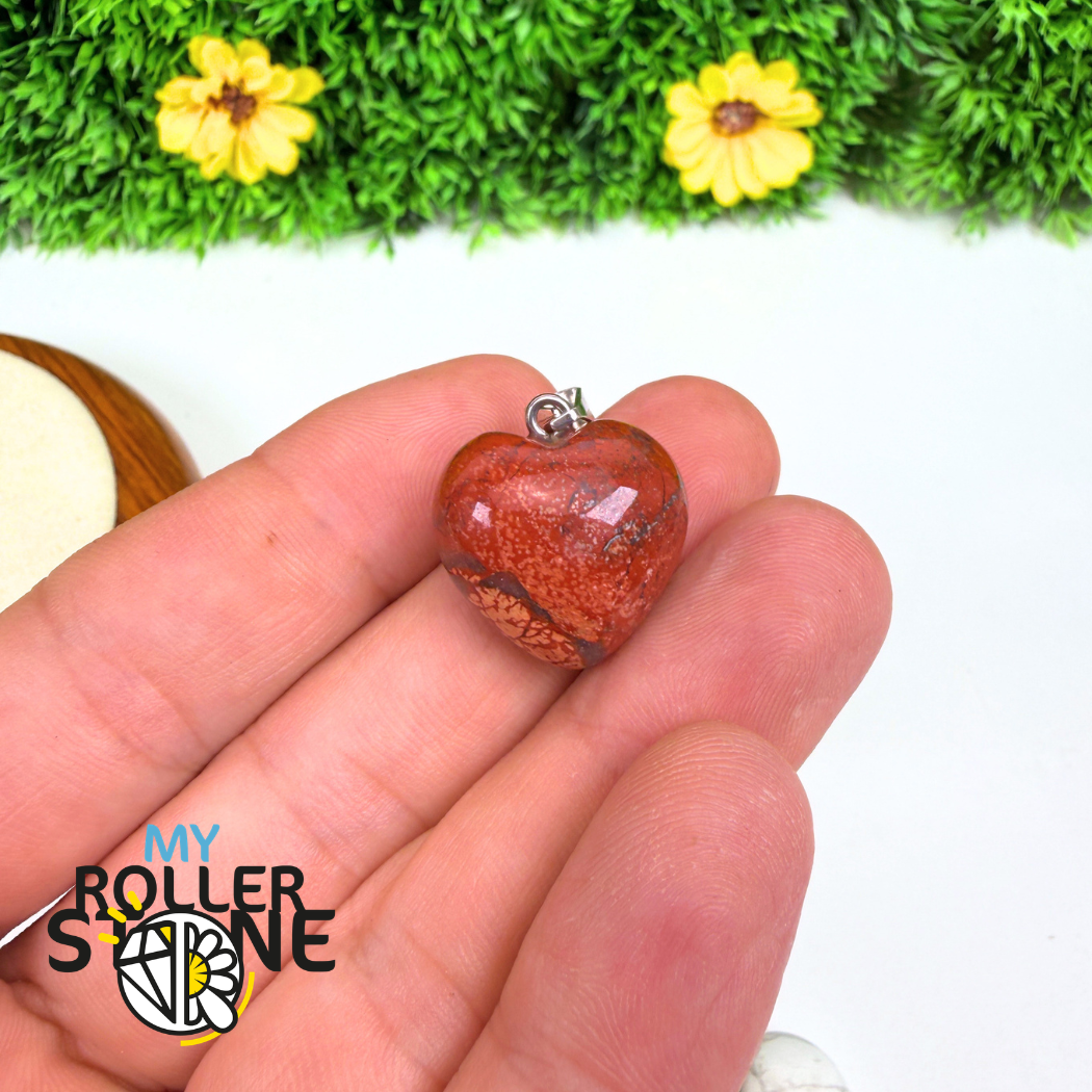 Pendentifs coeur pierre (13 variantes)