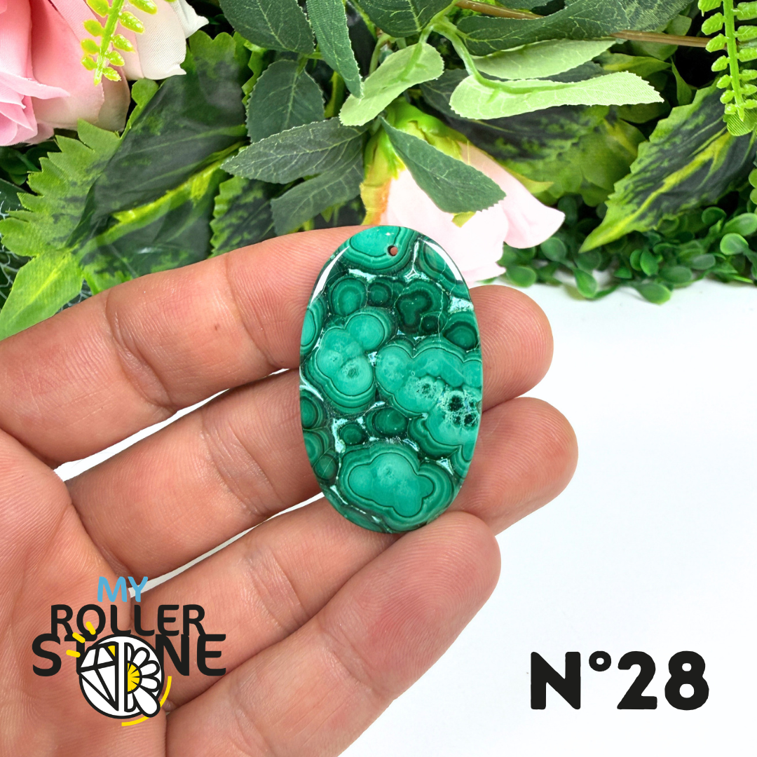 Pendentif Malachite Percé 5A