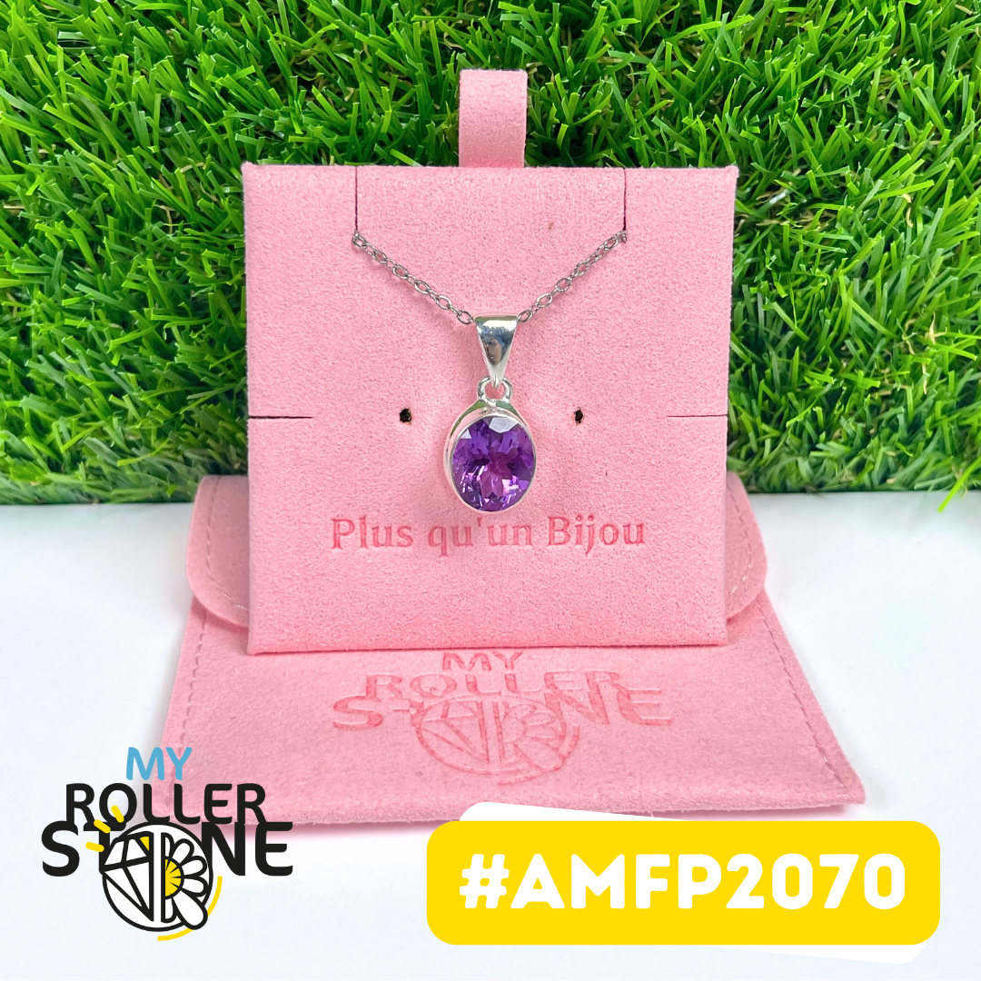 Pendentif Argent 925 Améthyste Facettée #AMFP2070