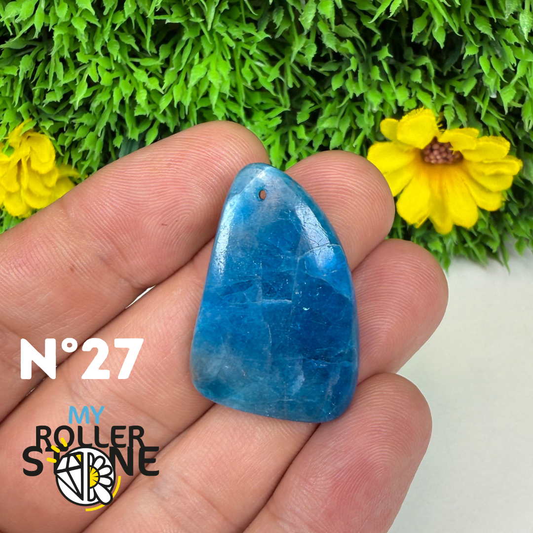Pendentif Apatite bleue 3A