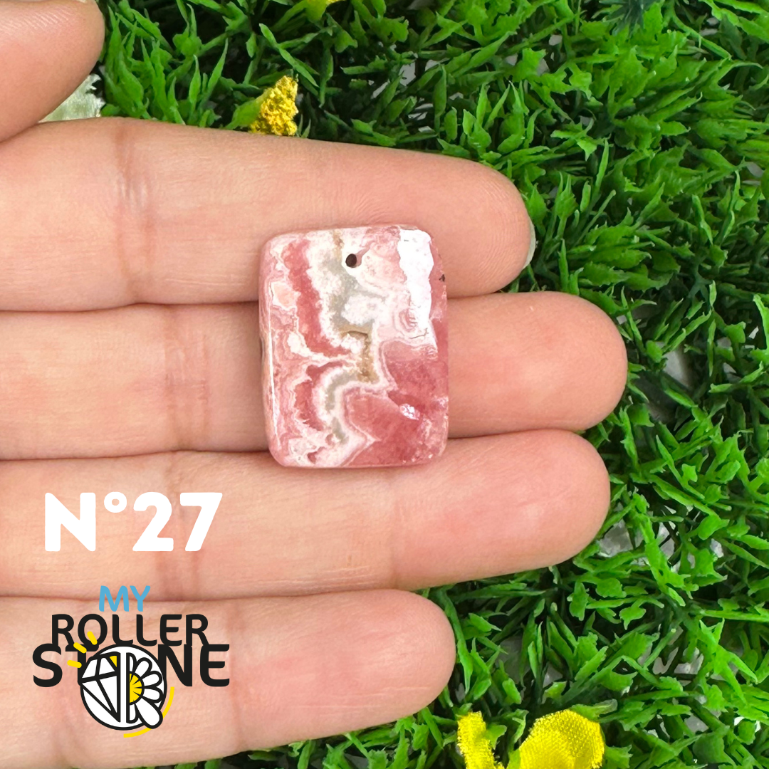 Pendentif Percé Rhodochrosite