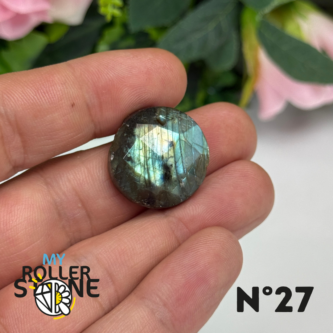 Pendentifs Labradorite Facettée Multi fire 5A