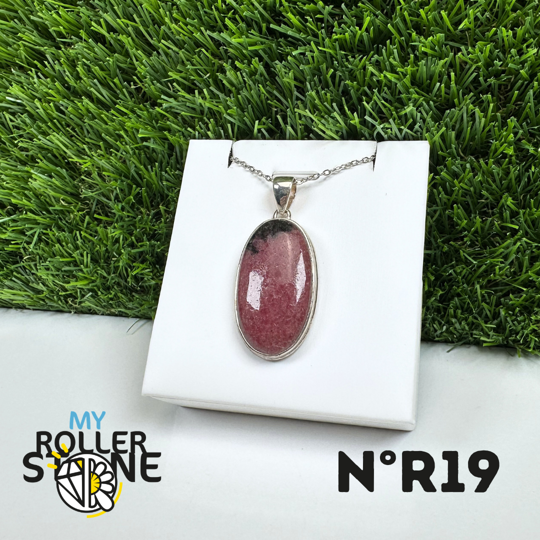 Pendentif Argent Rhodonite Australienne #19
