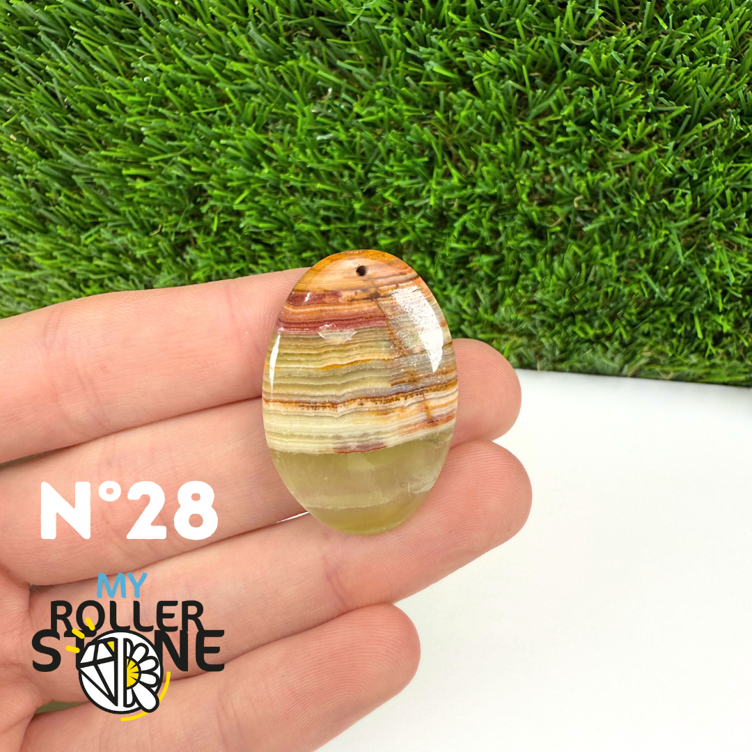 Pendentif Calcite Verte 5A Percé