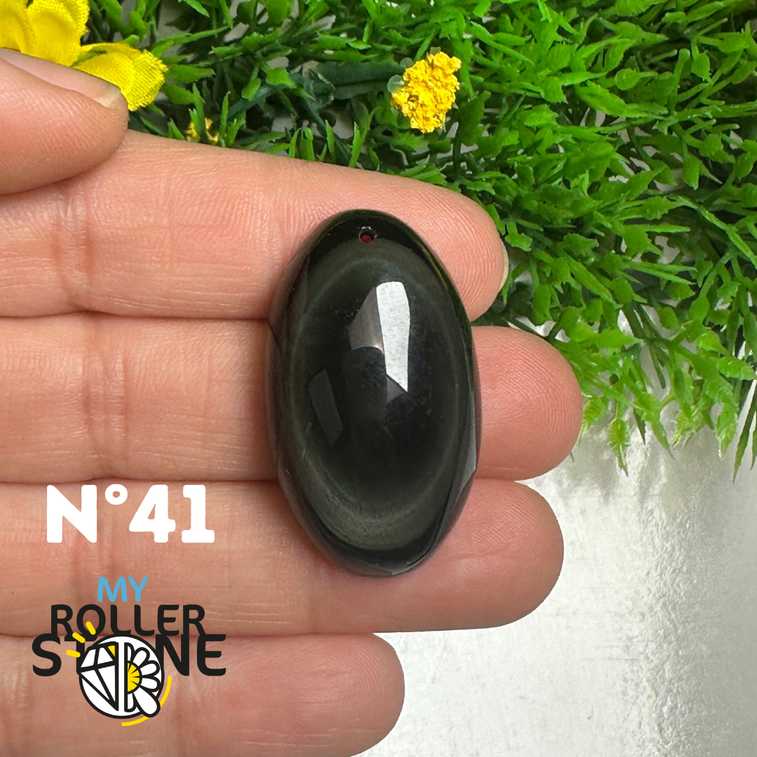 Pendentif Obsidienne Arc-en-Ciel 5A (Oeil céleste)