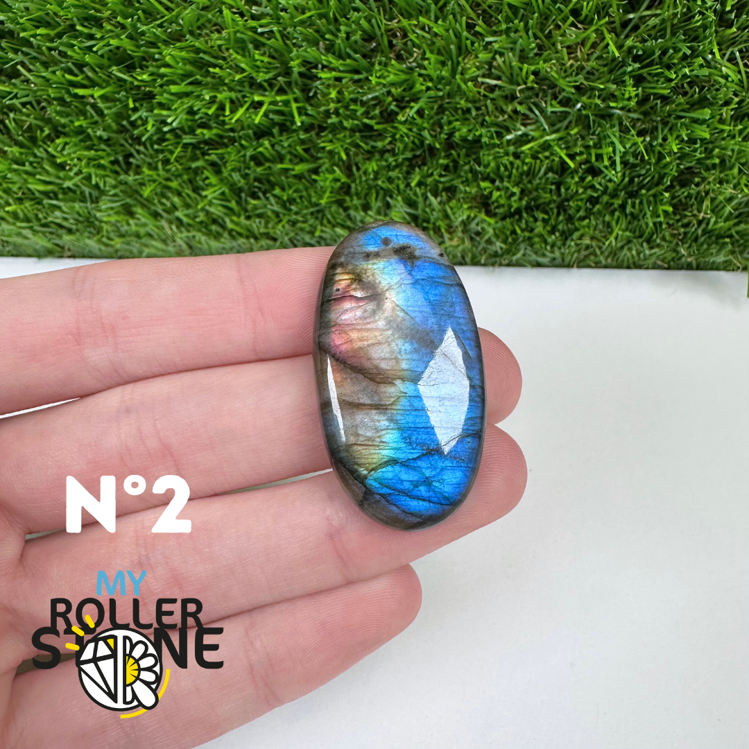 Pendentif Percé Labradorite Multi Fire 5A