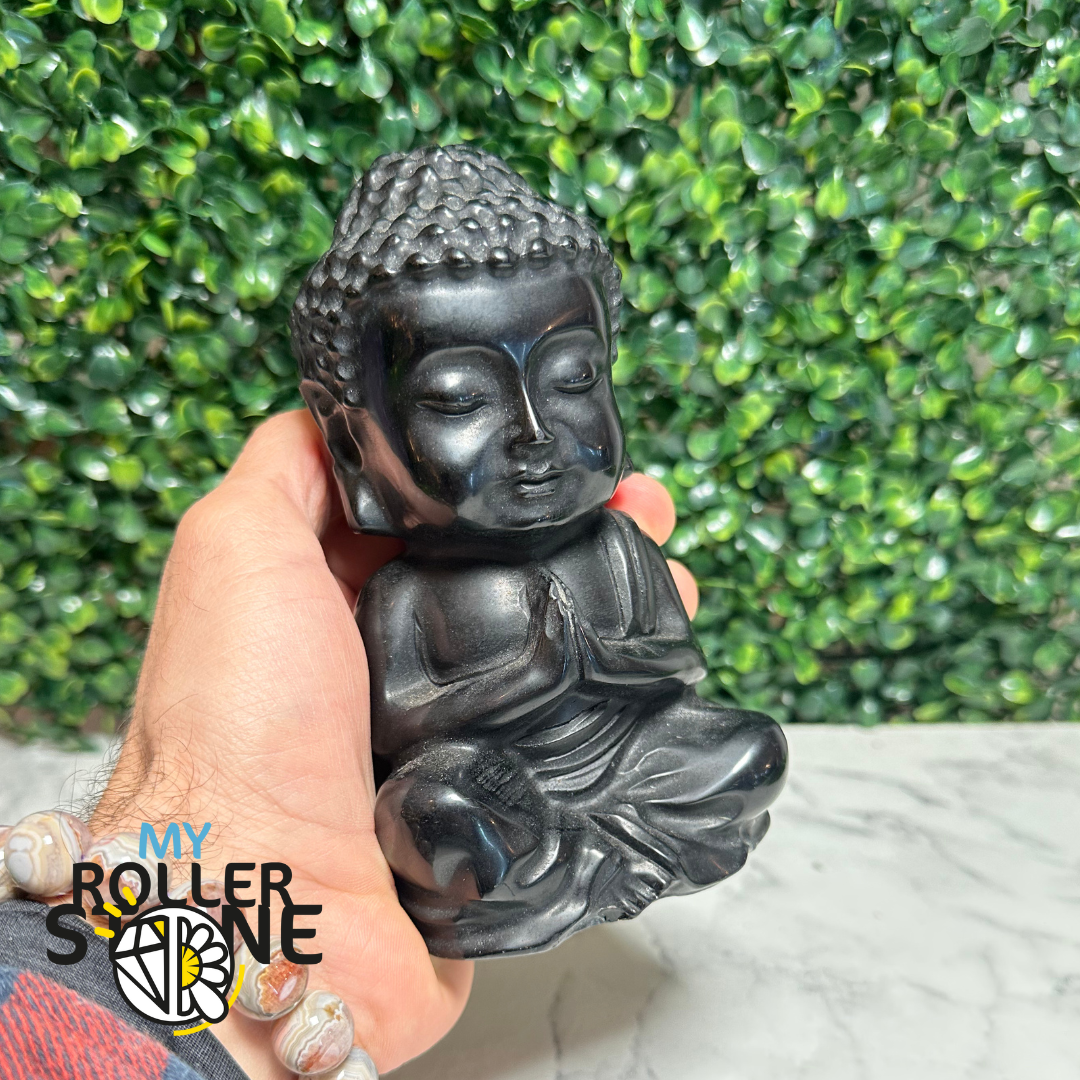 Bouddha Obsidienne noire