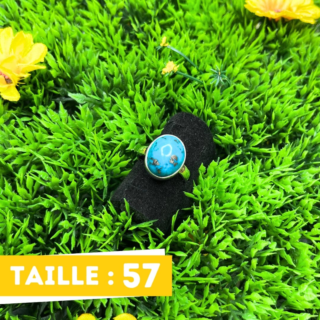 Bague Argent Turquoise Perse #12