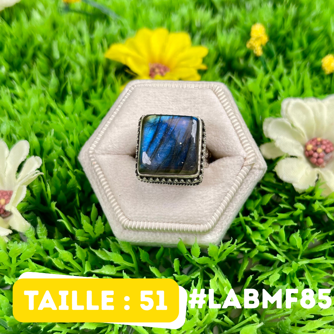 Bague Argent Labradorite Multifire #LABMF85