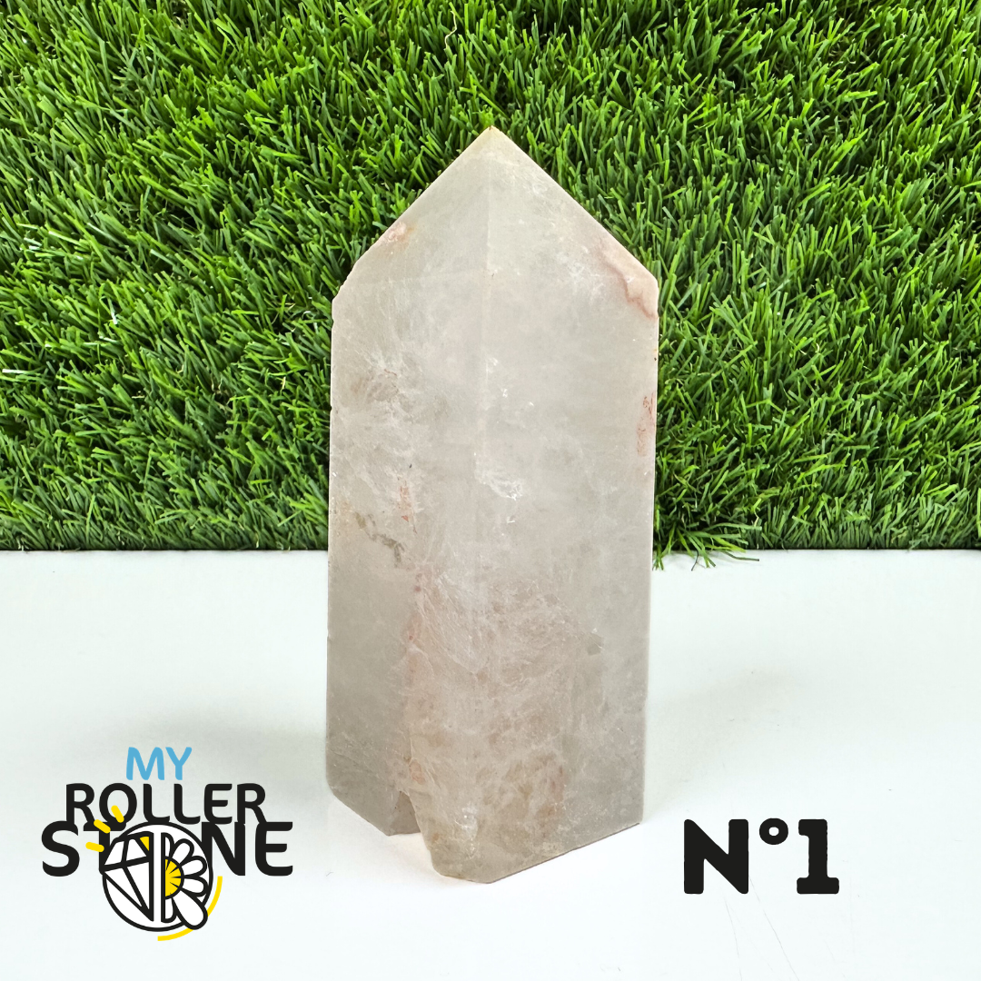 Pointes Pierre Rectangulaire Agate Fleur