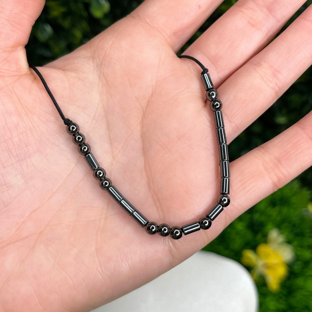 Collier Cordon Hématite