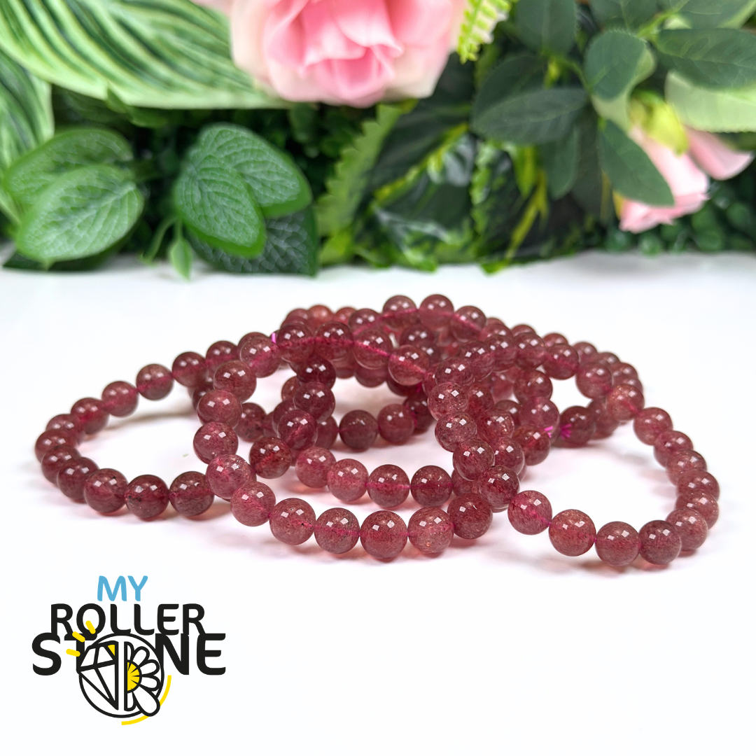 Bracelet Quartz Fraise Madagascar 5A