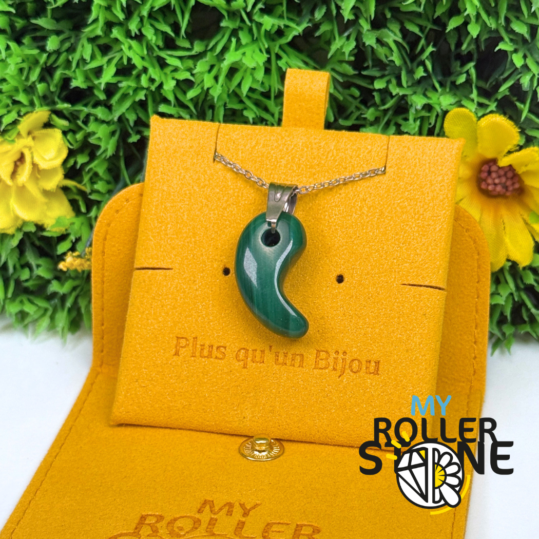 collier Malachite Larme