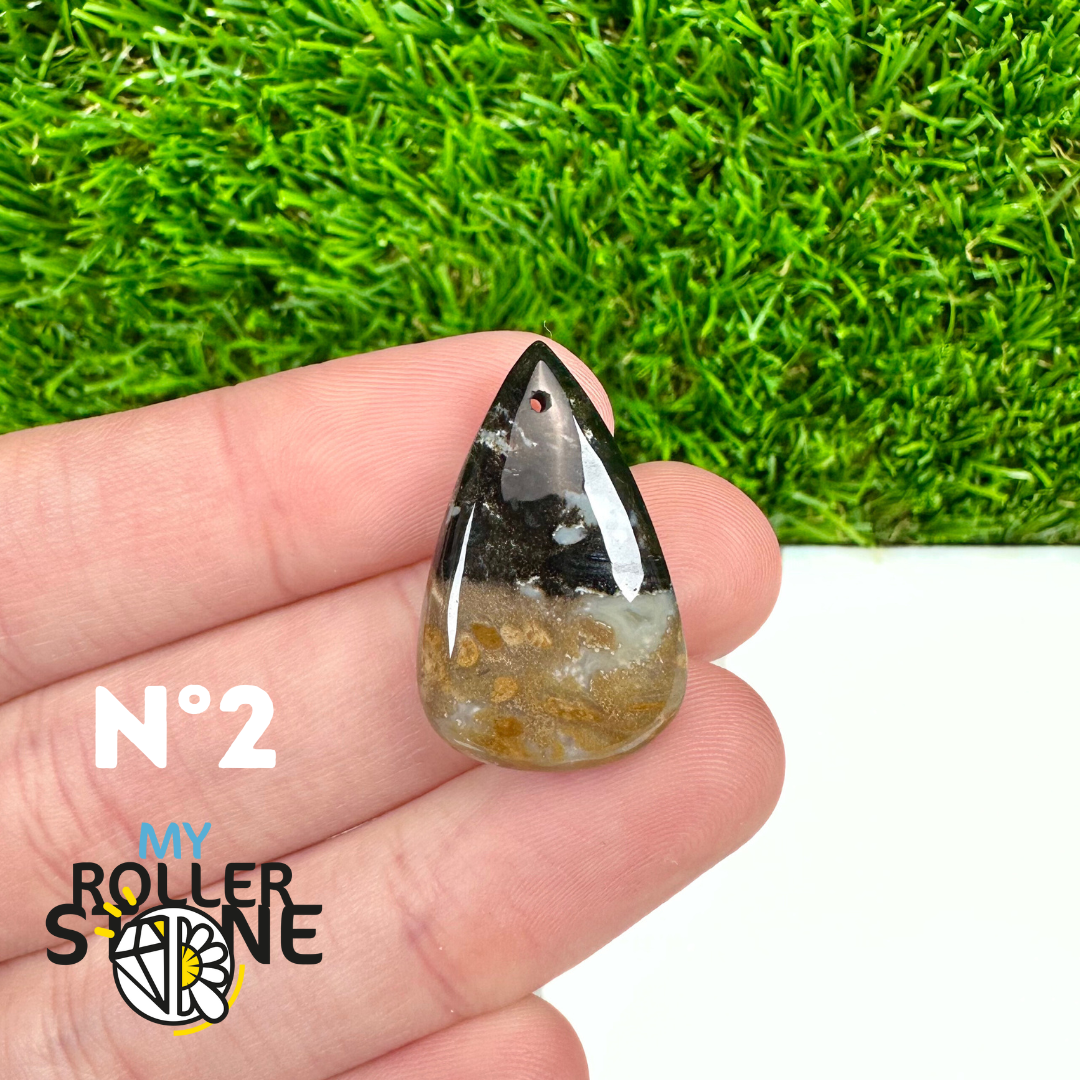 Pendentif Agate Racine de Palmier