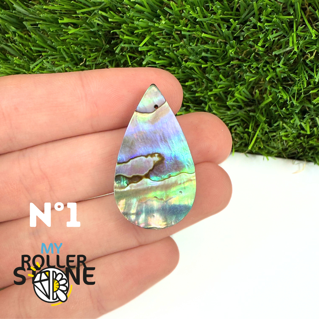 Pendentif en Abalone Forme Libre 5A