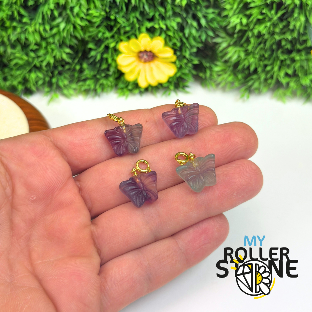 Pendentif Papillon fluorite