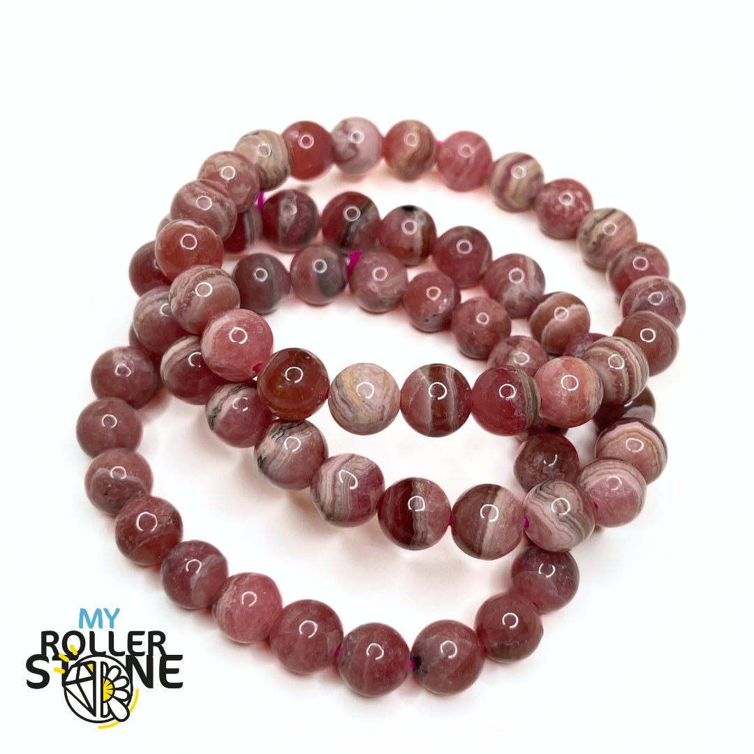 Bracelet en Rhodochrosite 3A