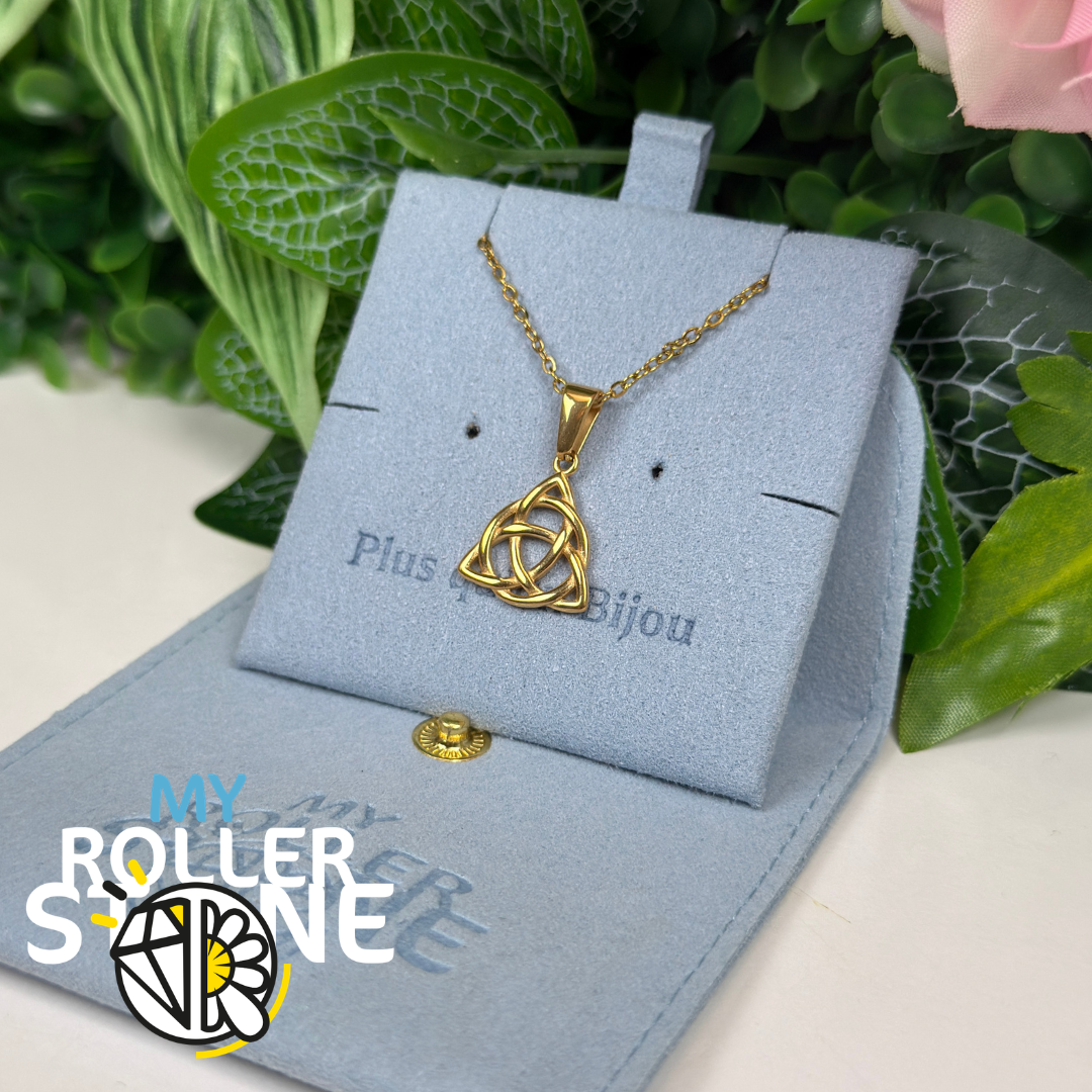 Pendentif nœud de la Trinité doré