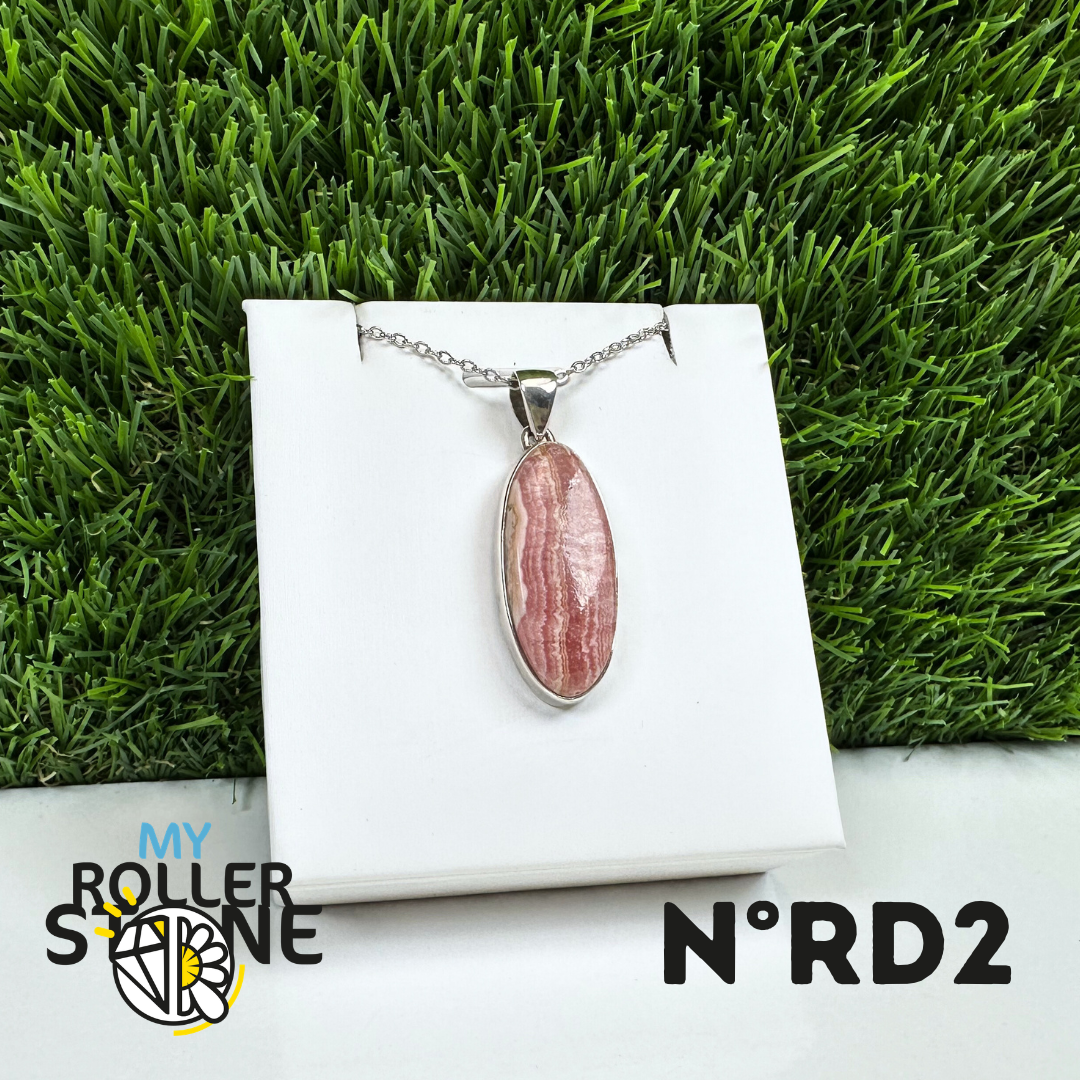 Pendentif Argent Rhodochrosite #2