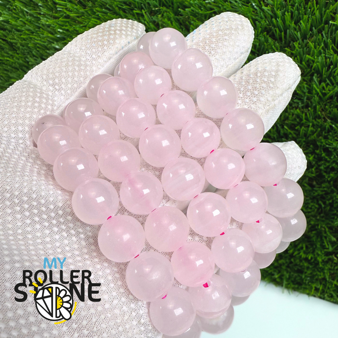 Bracelet en Calcite Mangano rose