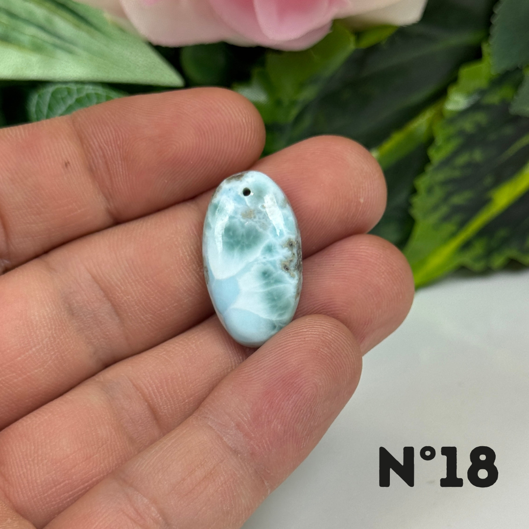 Pendentif Larimar 5A percé