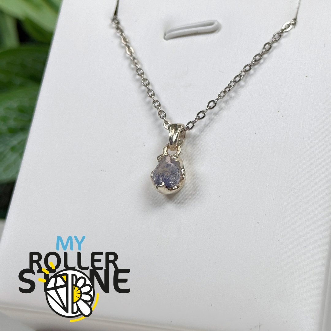 Pendentif Dumortiérite Cristallisée #3