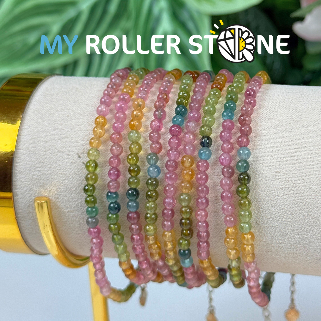 Bracelet tourmaline multicolore 7A