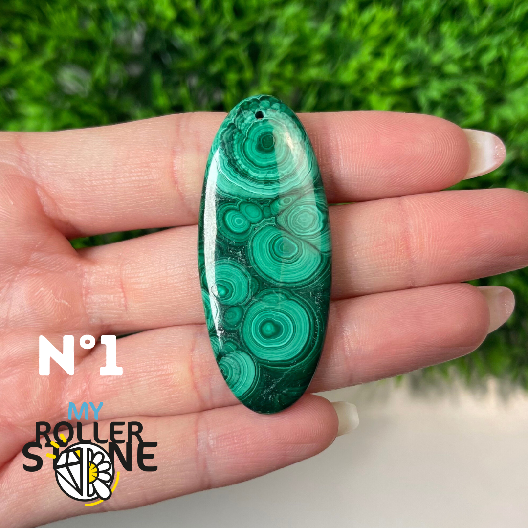 Pendentif Malachite 5A percé
