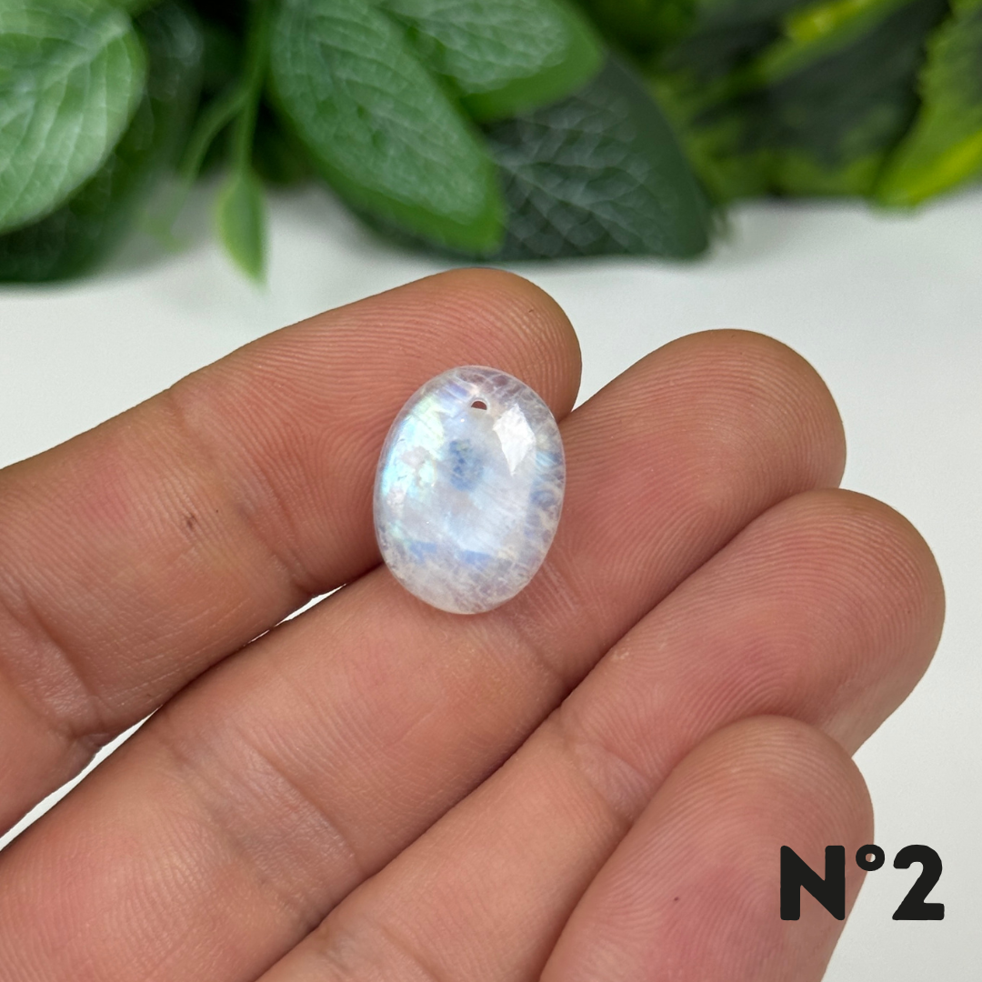 Petits Pendentifs Pierre de lune Forme Libre 5A
