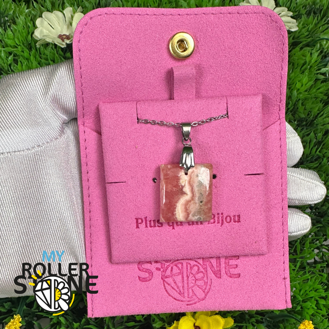 Pendentif Percé Rhodochrosite
