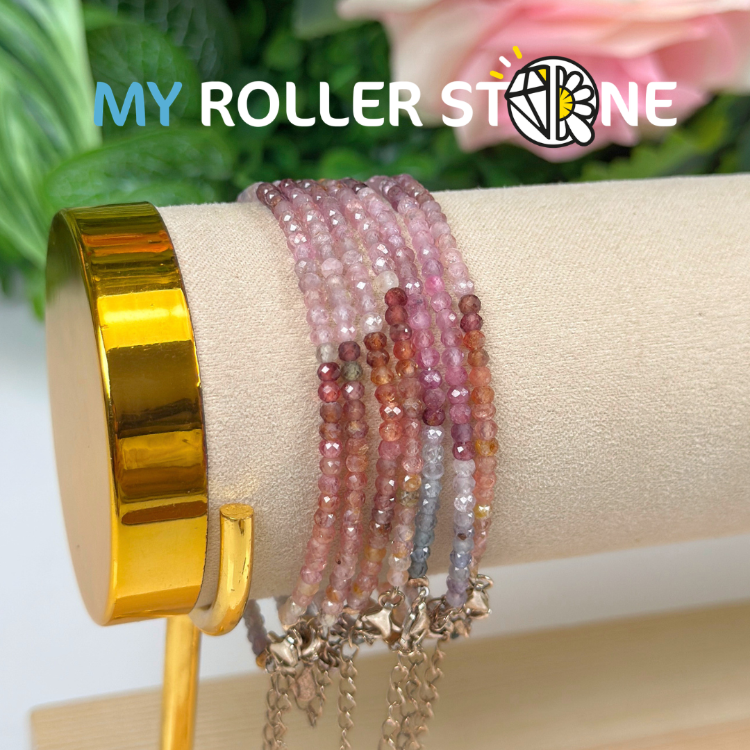 Bracelet Spinelle avec Fermoir en Argent 925