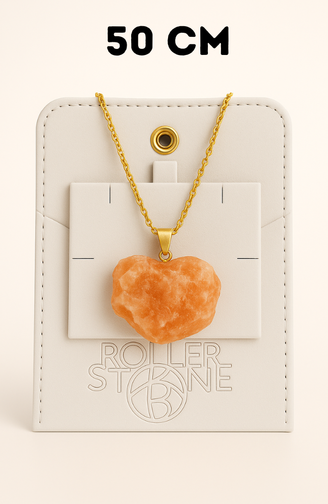 Box pendentif brut couleur or - 50 cm (Chaîne +Bélière+Boite)