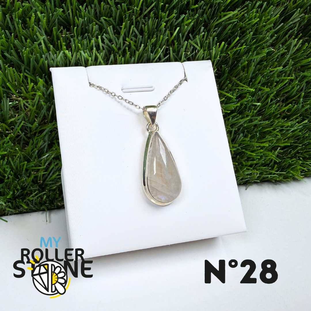 Pendentif Pierre de Lune Argent #28