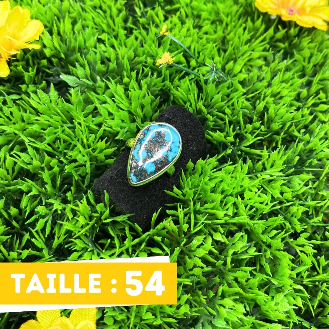 Bague Argent Turquoise Perse #5