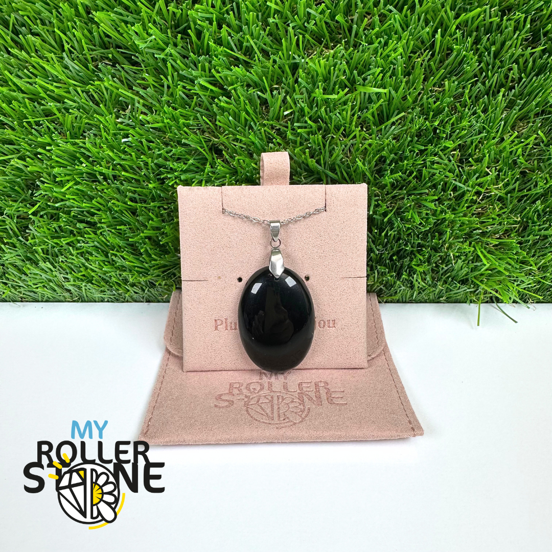 Pendentif Percé Tourmaline Noire