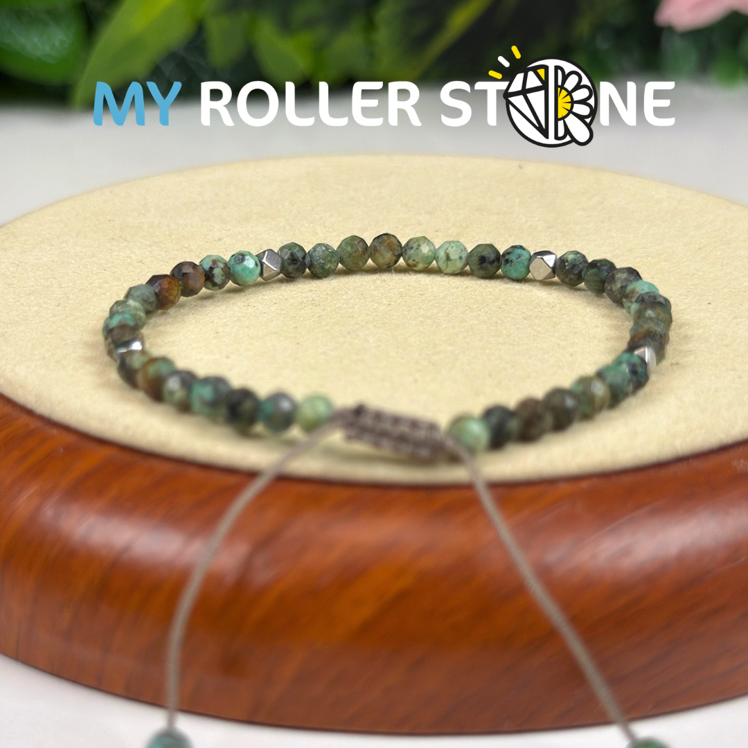 Bracelet Ajustable Turquoise Africaine