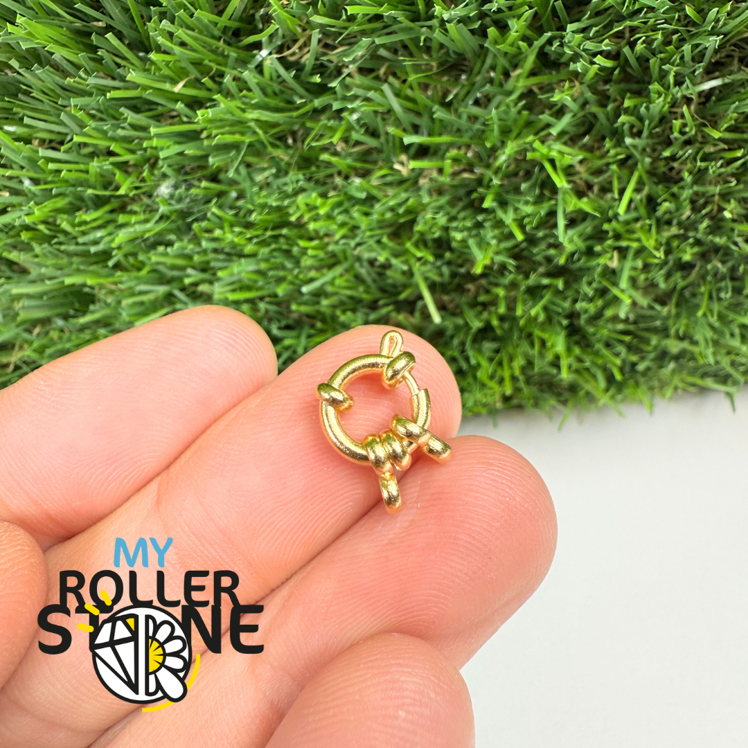 Fermoir à ressort doré en acier inoxydable - Accessoires pour bijoux