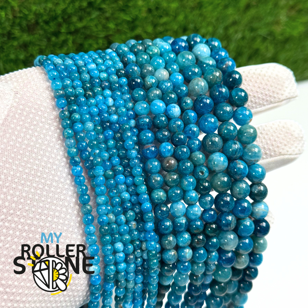 Perle Apatite Bleue 3A