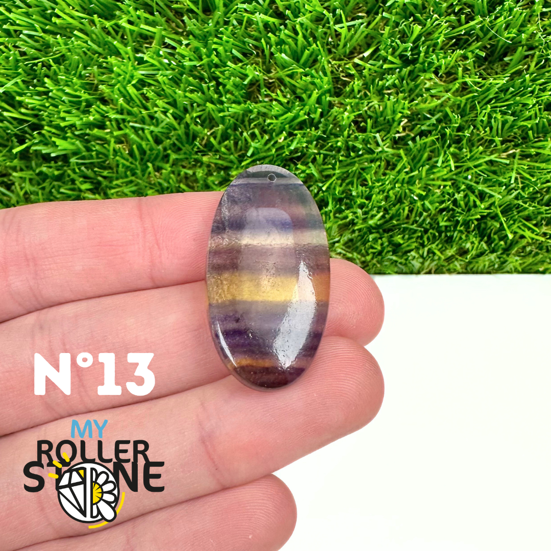 Pendentif percé Fluorite 5A