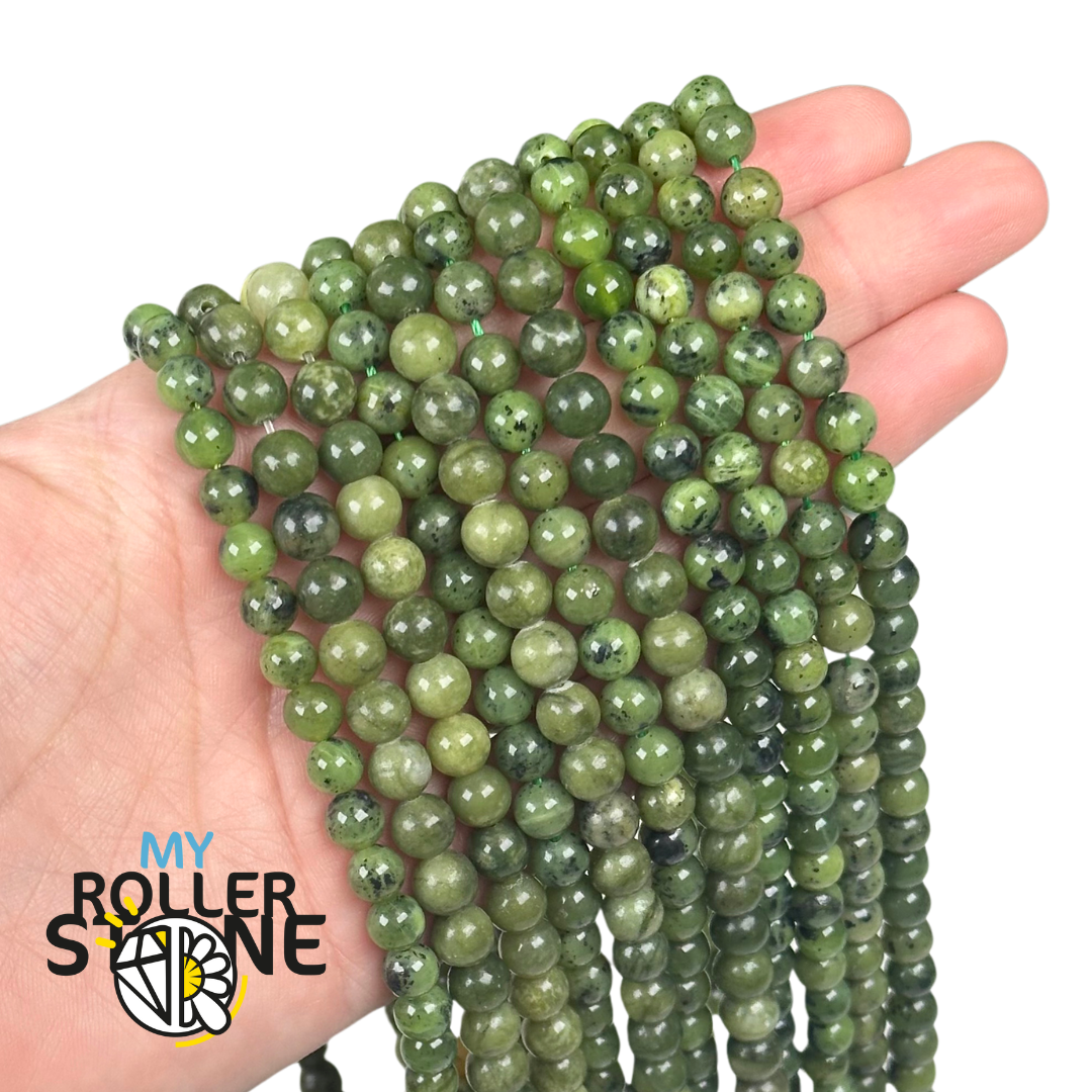 Perles Jade Néphrite AB