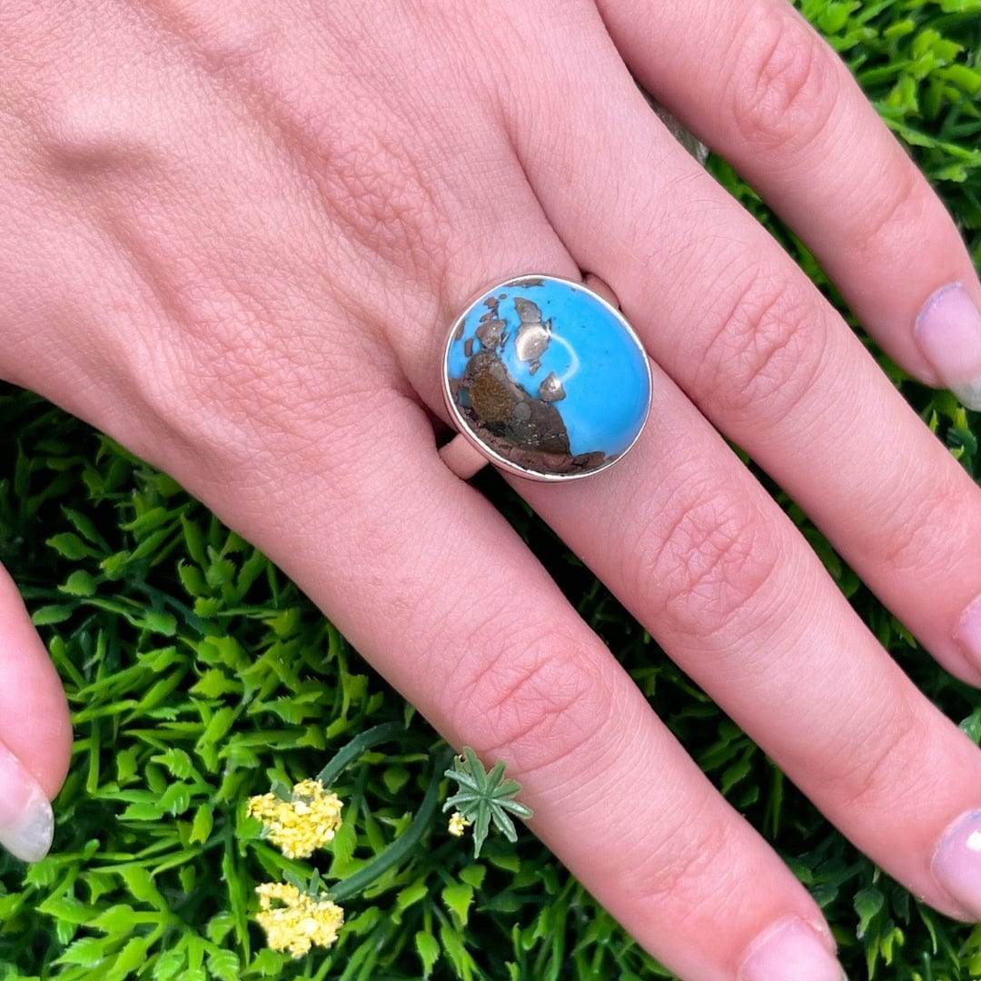 Bague Argent Turquoise Perse #26