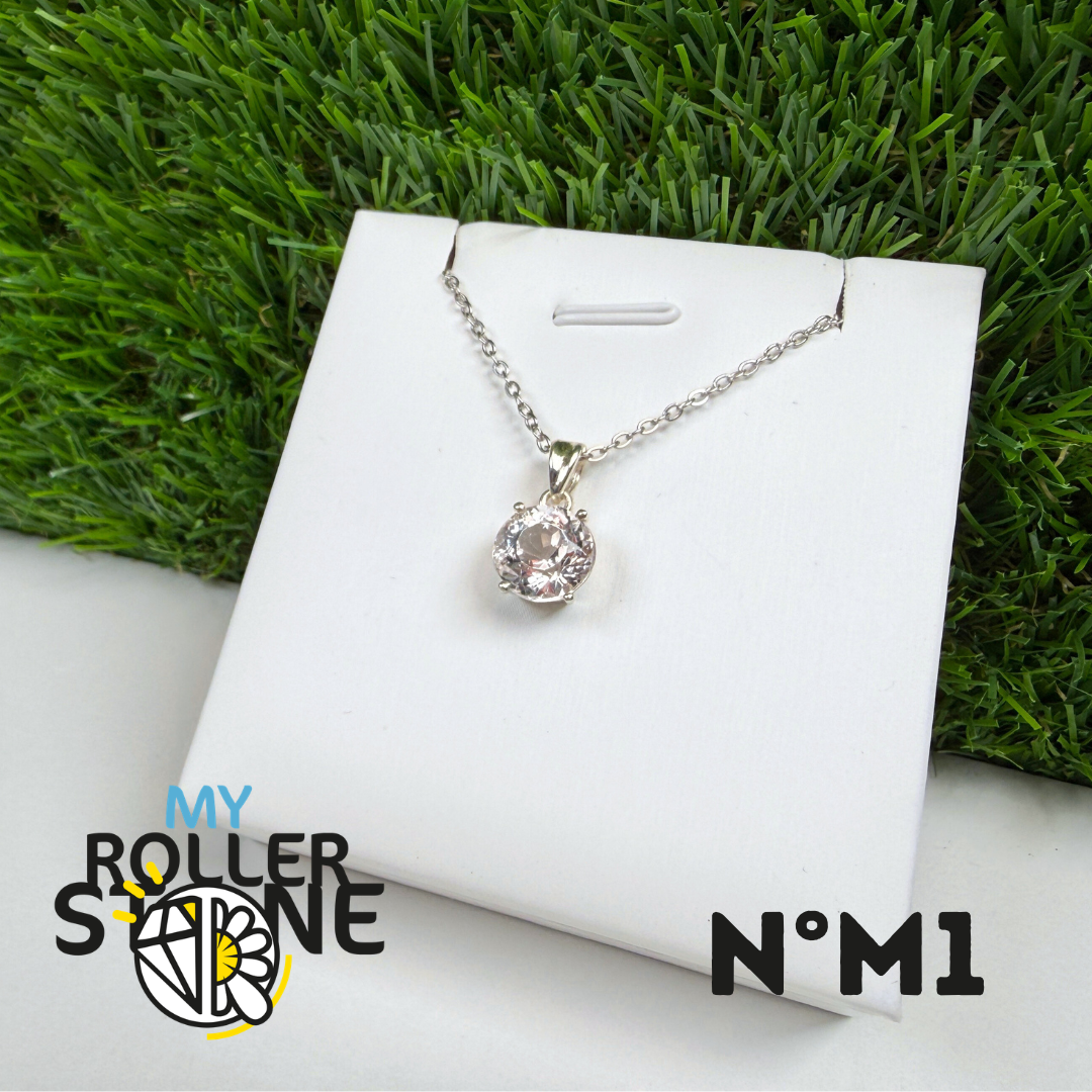 Pendentif Morganite Argent 925 #M1