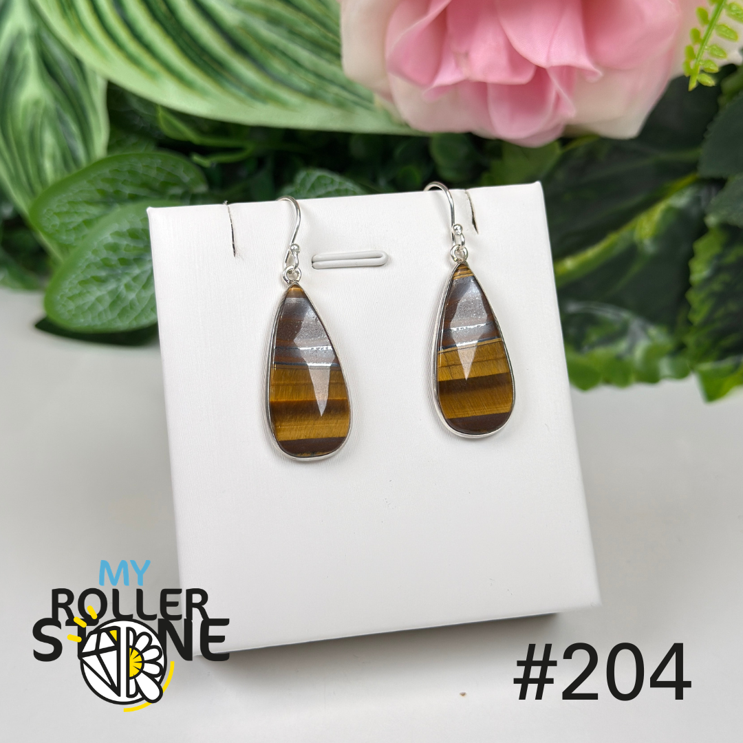 Boucles d’oreilles argent 925 œil de fer #E204