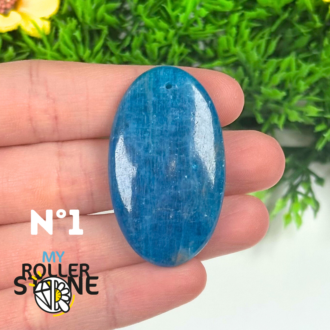 Pendentif Apatite bleue 5A