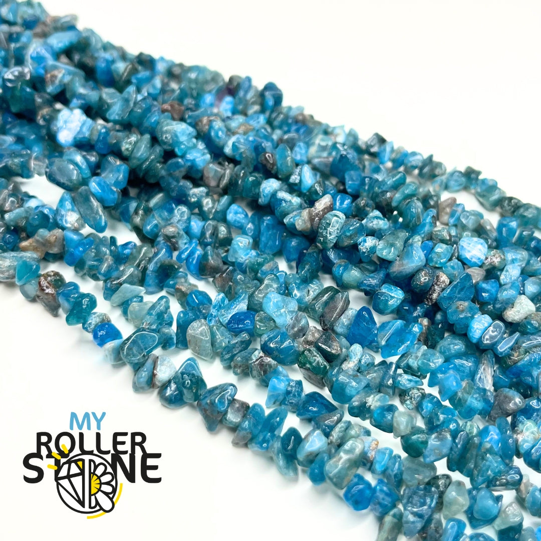 Perle Chips Apatite Bleue 80 CM